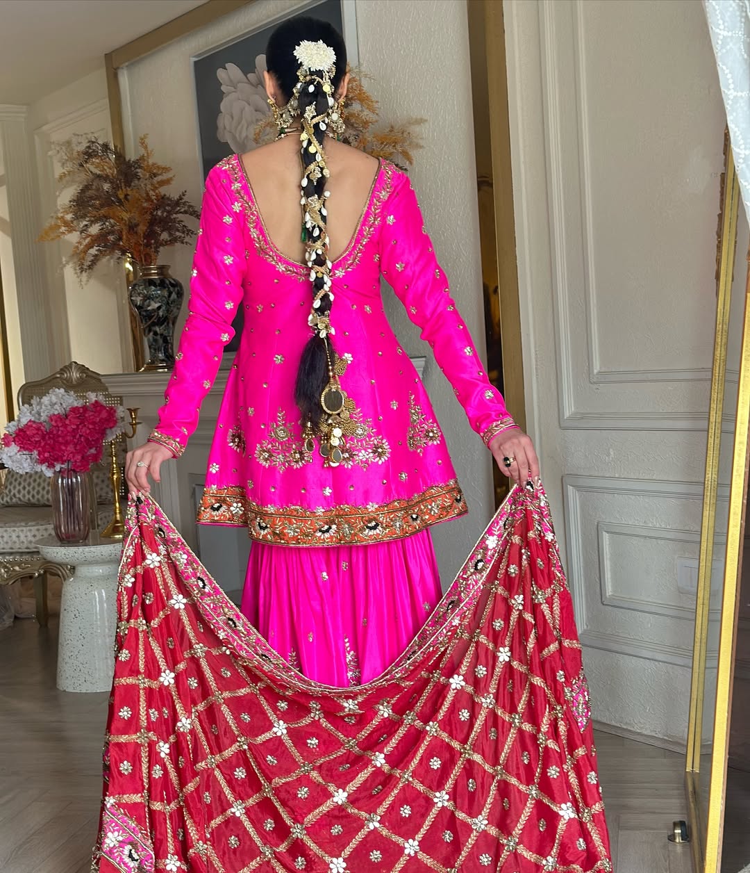 HOT PINK  GARARA SET