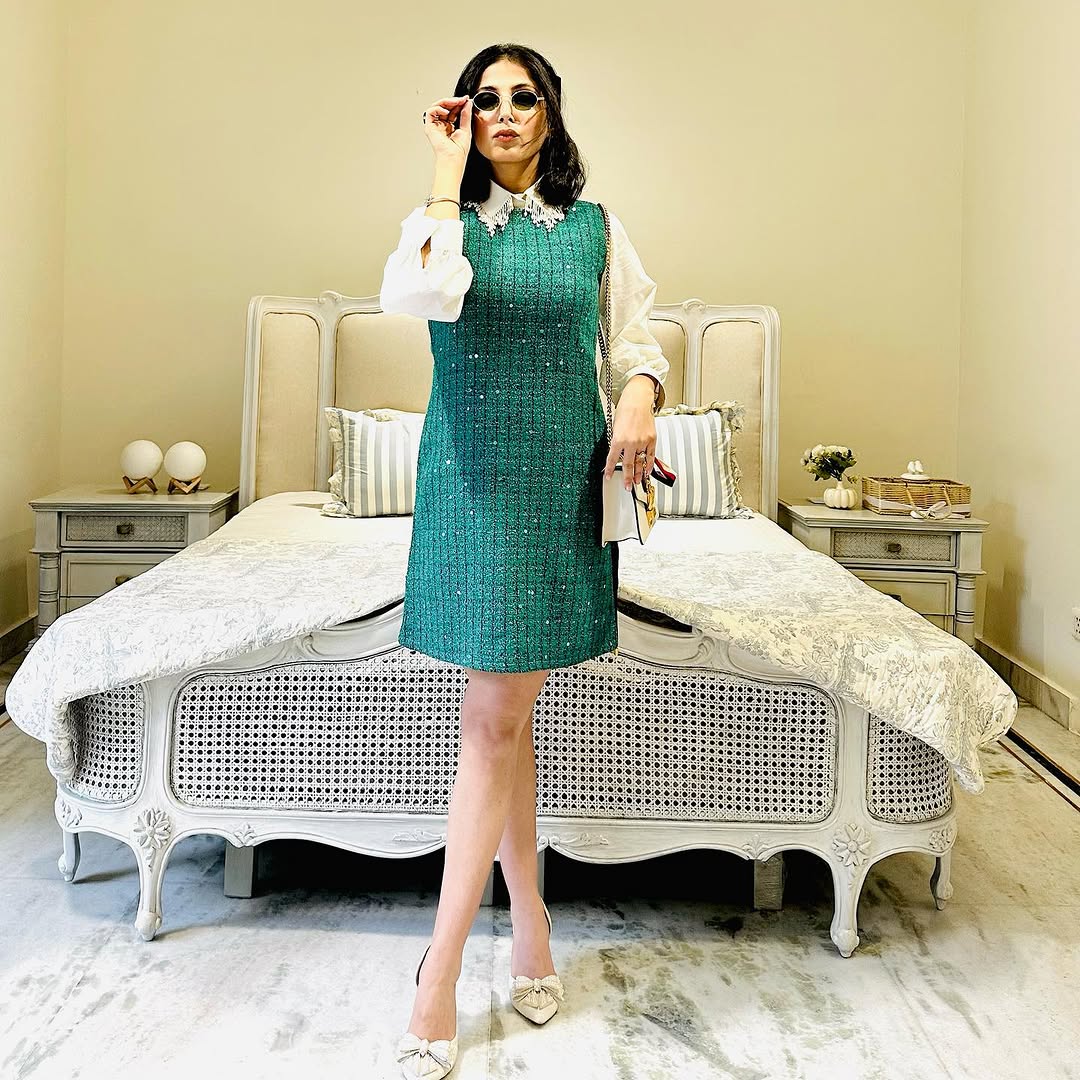 PINE GREEN DRESS SET