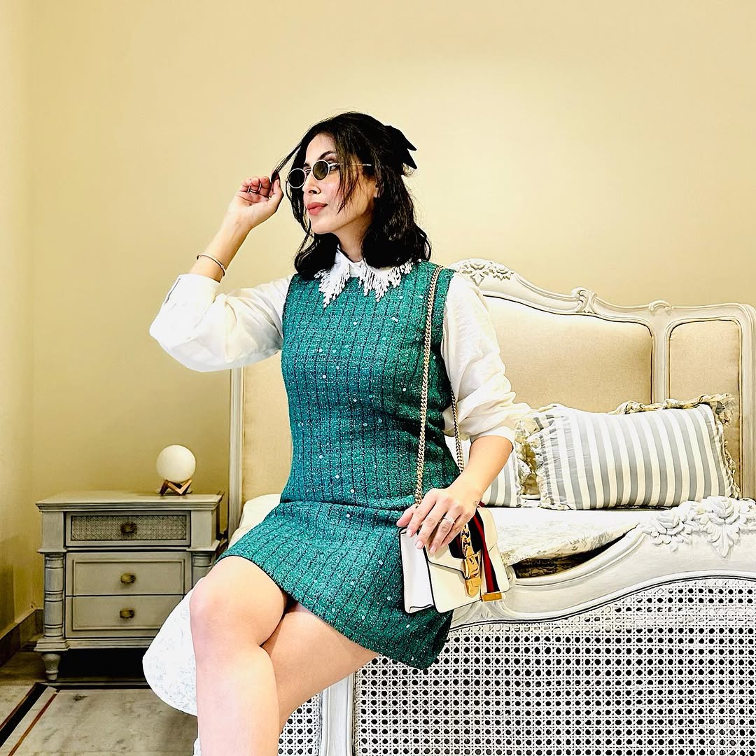 PINE GREEN DRESS SET