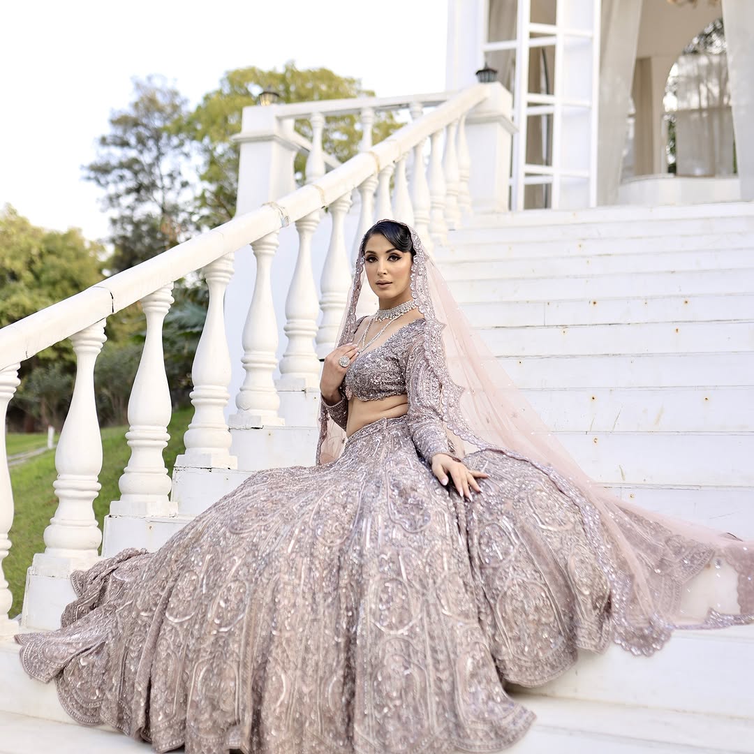 IRIS PURPLE EMBELLISHED LEHENGA