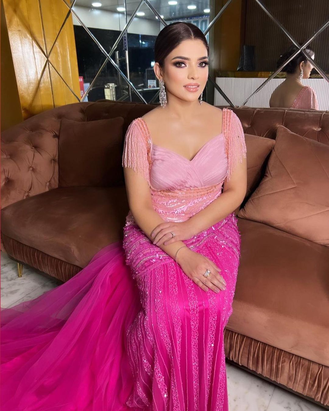 TWO TONE PINK GOWN