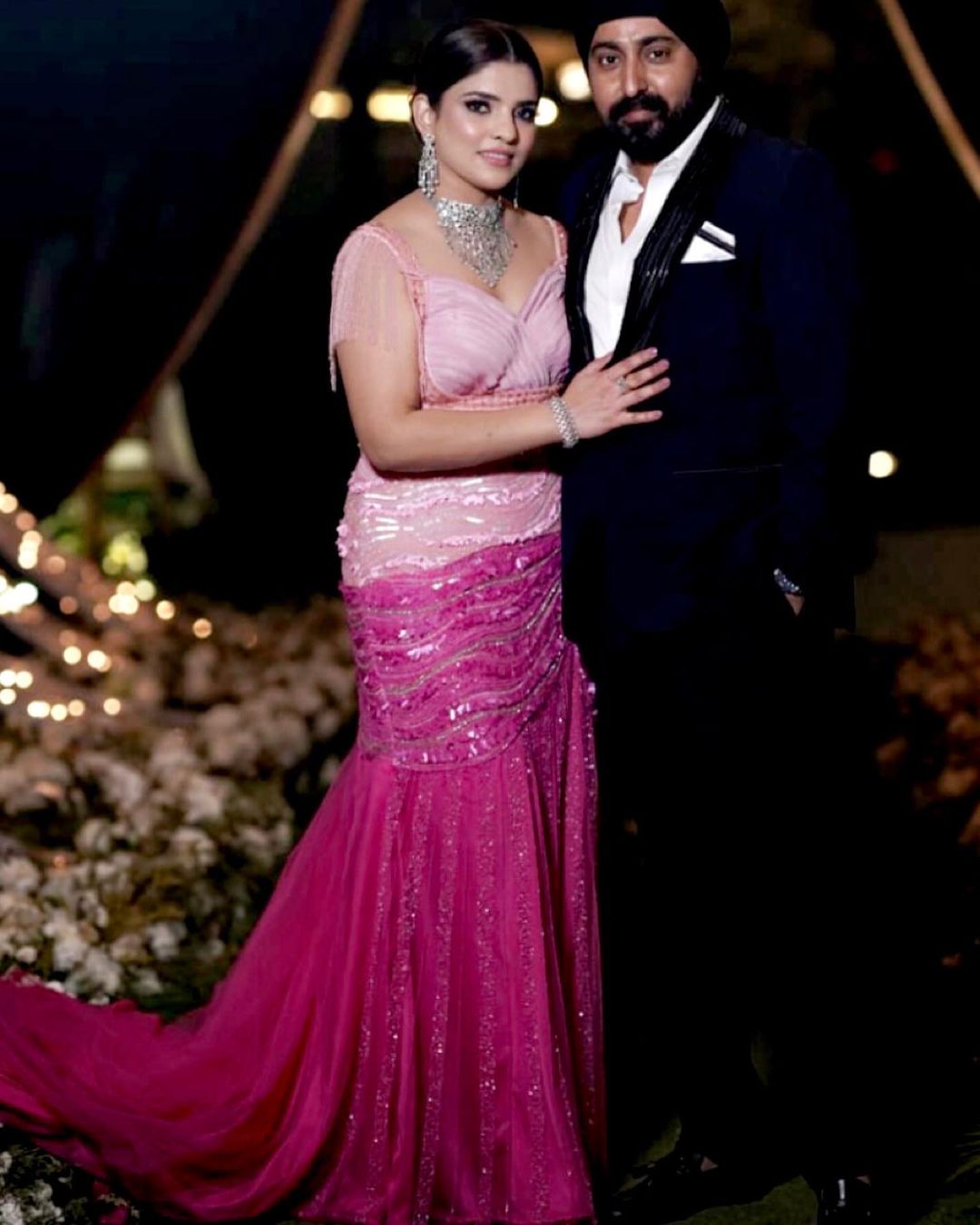 TWO TONE PINK GOWN