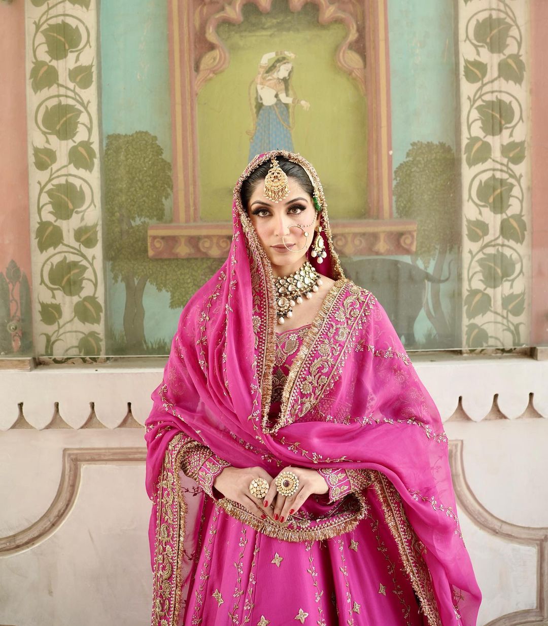 BLUSH COLOR EMBROIDRED LEHENGA SET