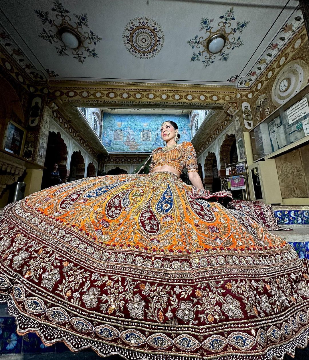 HEAVY EMBROIDERY BRIDAL LEHENGA