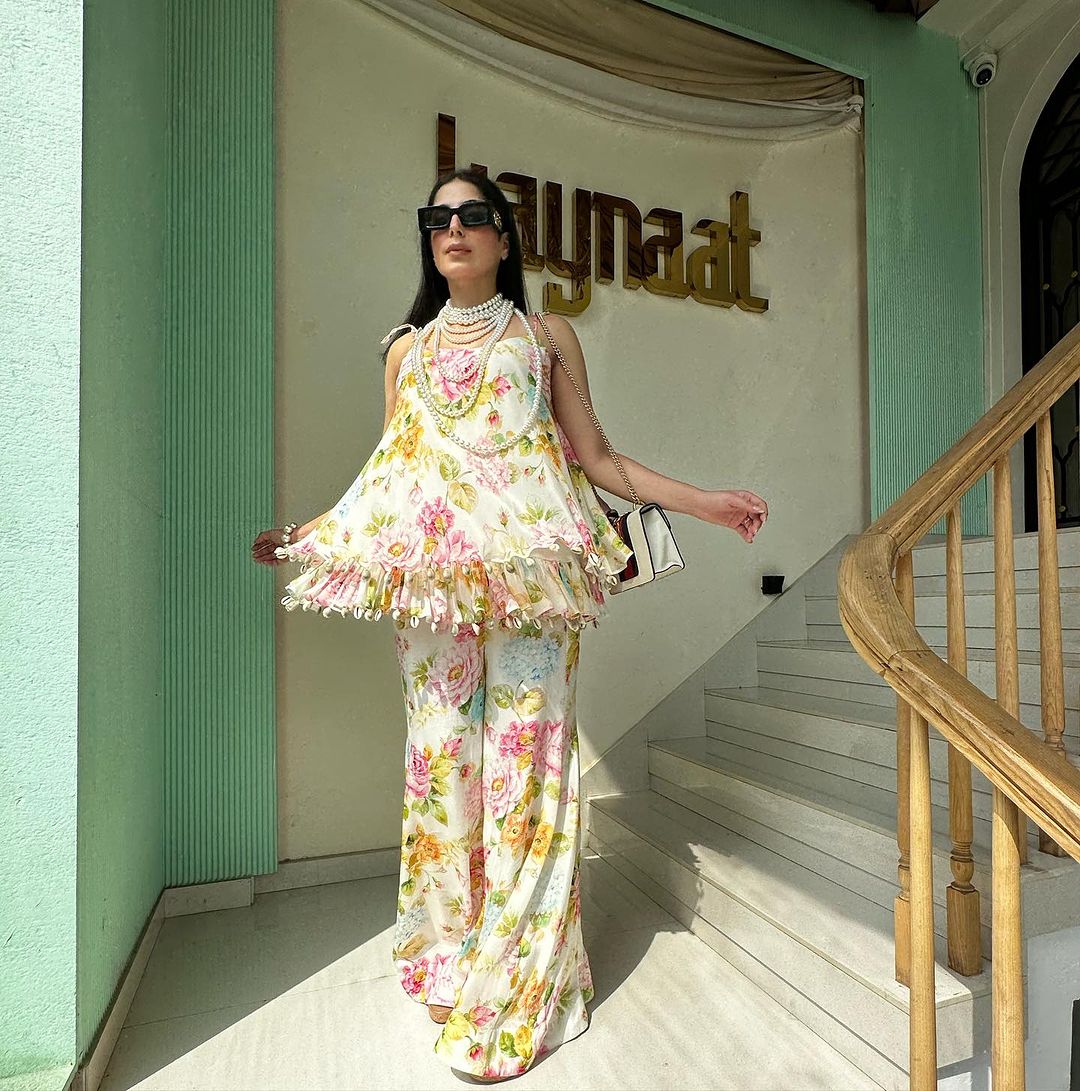 WHITE IVORY PRINTED CO-ORD SET