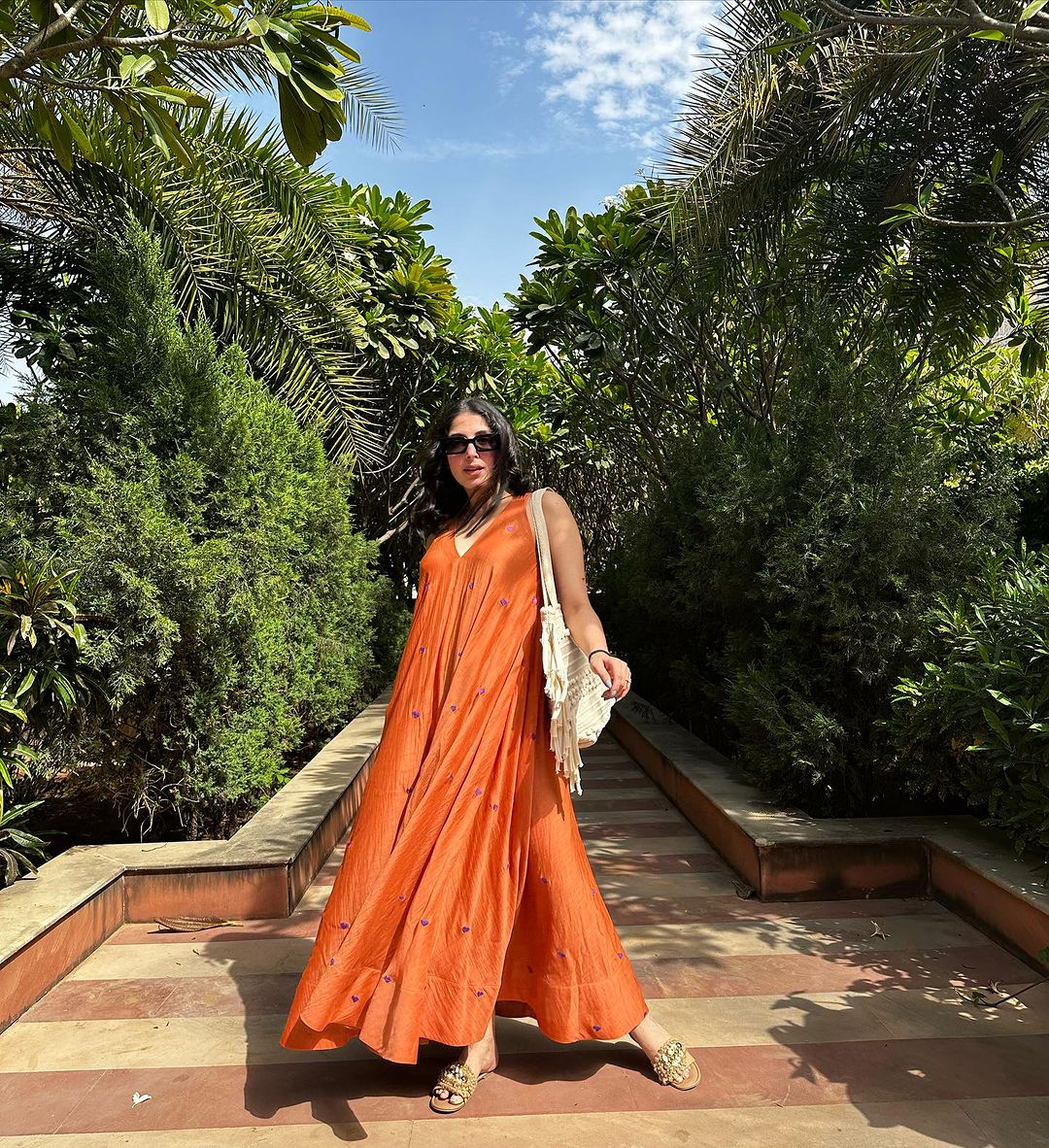 ORANGE COLOR KURTI