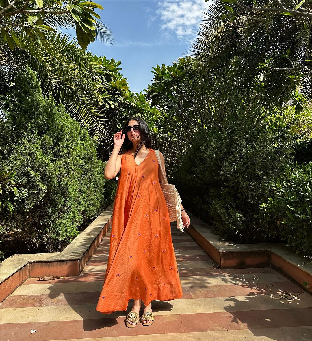 ORANGE COLOR KURTI