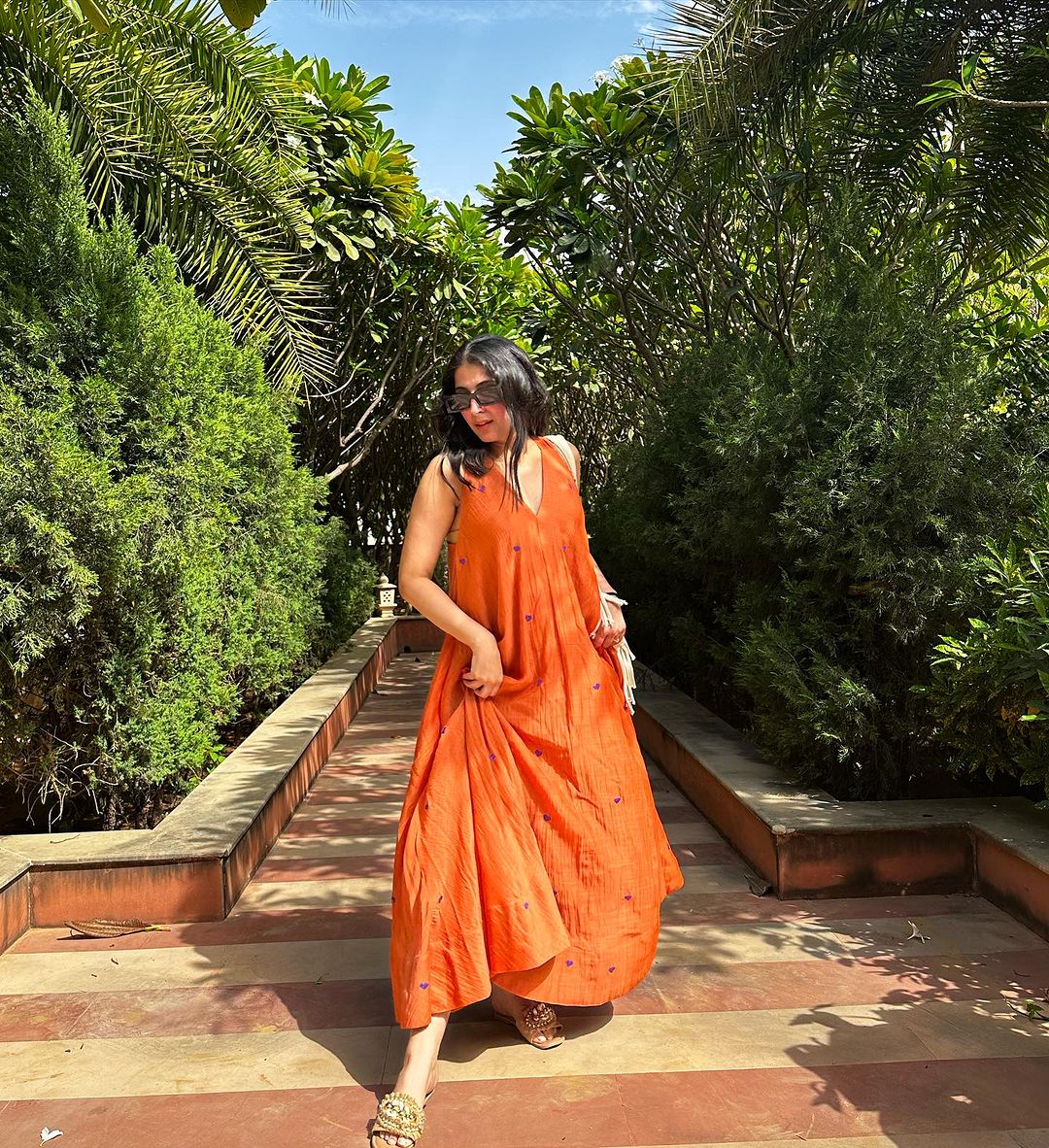 ORANGE COLOR KURTI