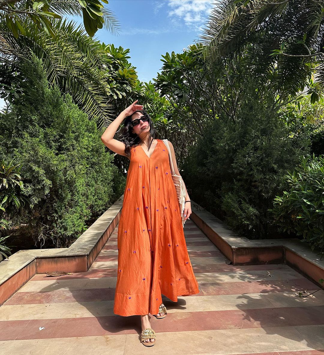 ORANGE COLOR KURTI