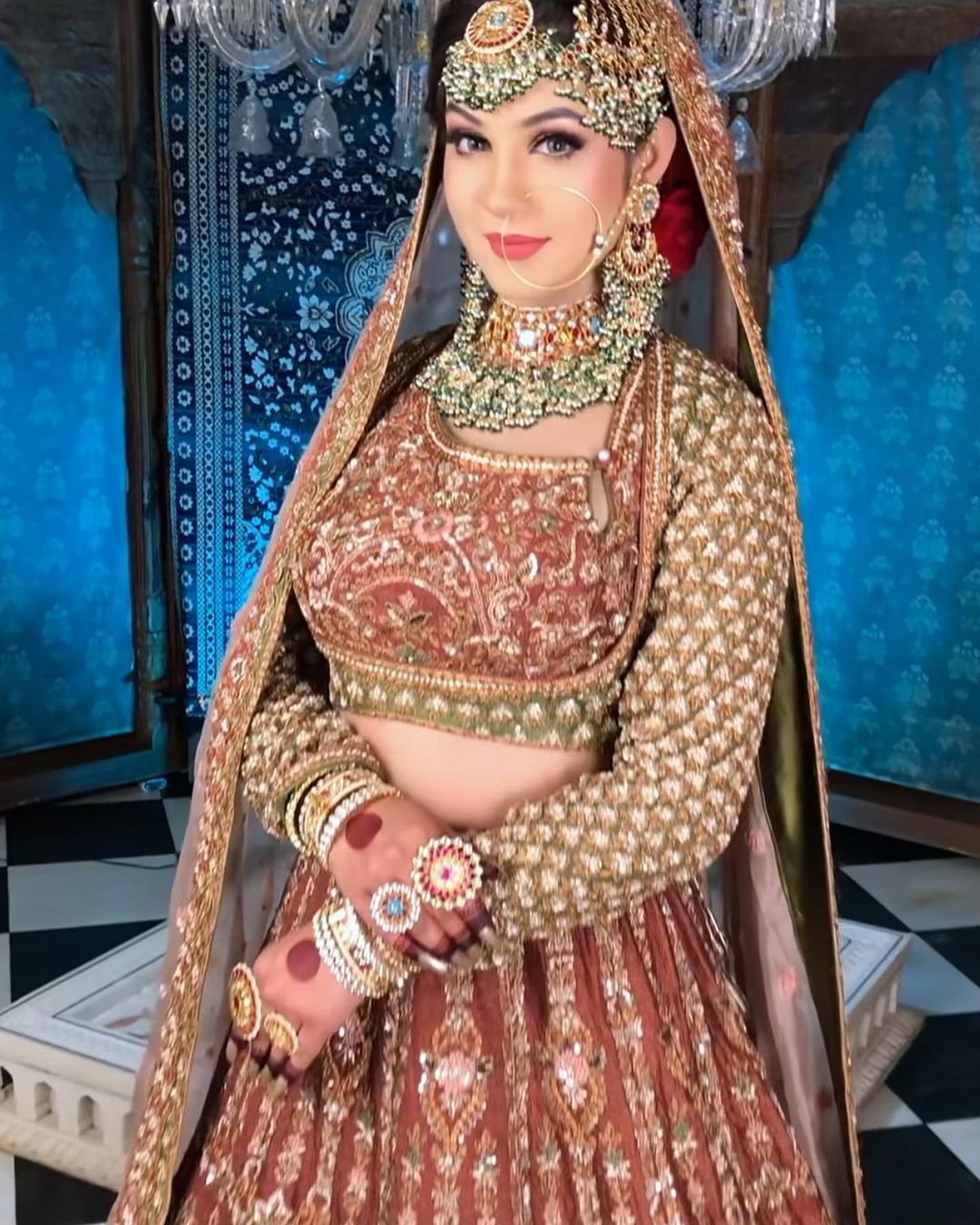 RED BRIDAL LEHENGA