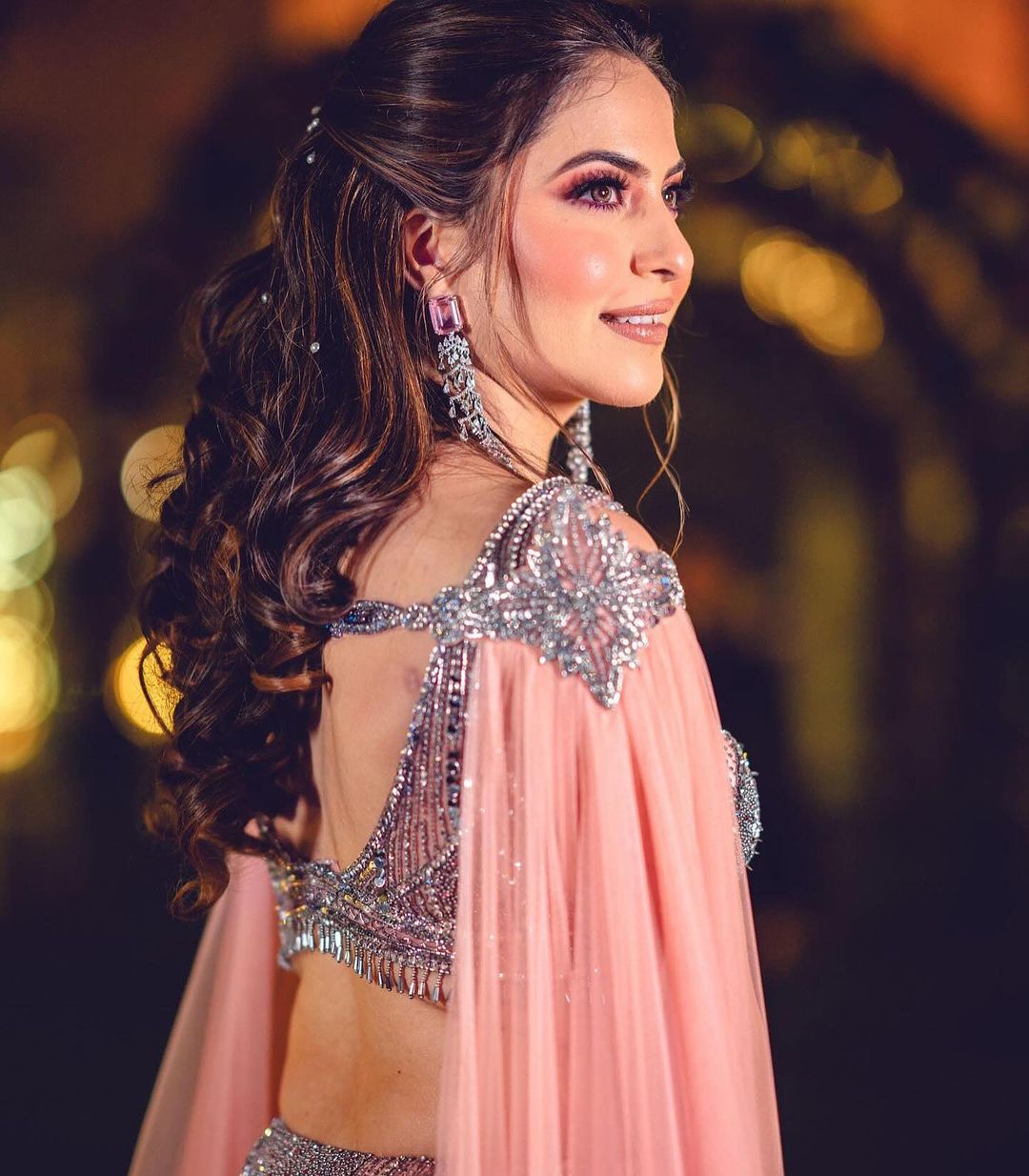 PINK FISH CUT LEHENGA